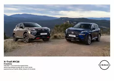 Nissan Flugblatt | X-Trail 2026 Seite 1