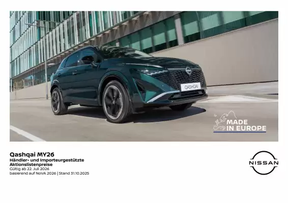 Nissan | Qashqai 2026 (gültig bis 29-09)