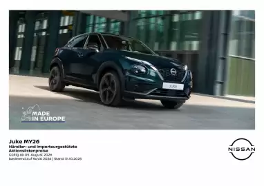 Nissan Flugblatt | Juke 2026 Seite 1