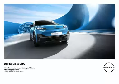 Nissan Flugblatt | Micra Seite 1
