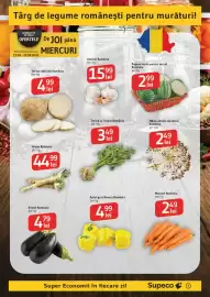 Catalog Supeco Pagină 5: Morcovi România €2,49, Ardei gras Bianca €4,99