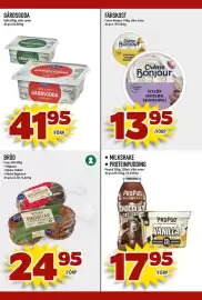 Rinkeby Matcenter reklamblad vecka 38 Sida 4: Valio gärds goda €41,95, Fazer mjuka råghalvor €24,95