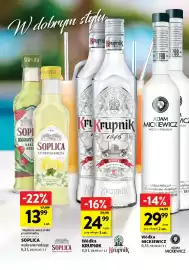 Intermarche gazetka | Alkohole Strona 2: Wódka Adam Mickiewicz €29,99, Wódka Soplica Egzotyczna Kaktus Arbuz €13,99