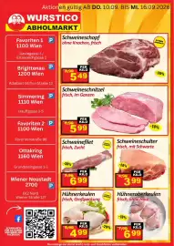 Wurstico Flugblatt Seite 2: Schweineschulter frisch, mit Schwarte €3,99, Schweinefilet frisch, Zucht €6,99