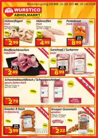 Wurstico Flugblatt Seite 3: Rindfleischknochen €2,49, Hühnerflügerl frisch €2,99