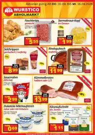 Wurstico Flugblatt Seite 7: Selchrippen geräuchert / essfertig €8,99, Sauerrahm Moja Kravica €2,99