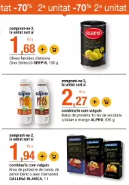 Folleto BonpreuEsclat Página 10: Gallina Blanca brou de pollastre de corral, de pernil ibèric o peix i llamàntol €1,94