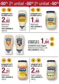 Folleto BonpreuEsclat Página 34: Hellmann's maionesa €2,21, Hellmann's salsa vegana €2,44
