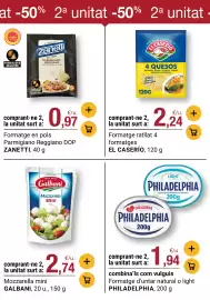 Folleto BonpreuEsclat Página 35: El Caserío formatge ratllat 4 formatges €2,24