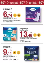Folleto BonpreuEsclat Página 48: Tena men active fit pants plus €9,11, Tena pants protect+ €13,46