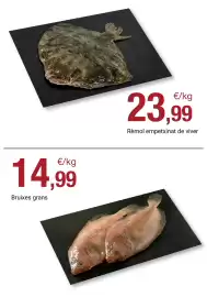 Folleto BonpreuEsclat Página 61: Bruixes grans €14,99, Rèmol empetxinat de viver €23,99