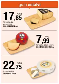 Folleto BonpreuEsclat Página 63: SOMBRERO DE COPA €7,99, Old Amsterdam formatge de vaca gouda €17,85