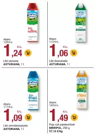 Folleto BonpreuEsclat Página 73: Asturiana pop cuit pasteuritzat €1,49, Llet desnatada ASTURIANA €1,06