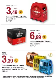 Folleto BonpreuEsclat Página 78: Cervesa estrella damm €3,49, Free Damm cervesa sense alcohol i sense gluten €3,39
