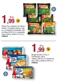 Folleto BonpreuEsclat Página 79: Findus burger de peix €1,99