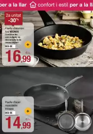 Folleto BonpreuEsclat Página 83: Cuttin paella d'acer inoxidable tricapa €14,99, Monix paella d'alumini fos €16,99