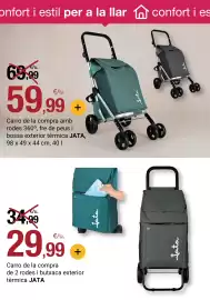 Folleto BonpreuEsclat Página 85: Jata carro de la compra de 2 rodes i butxaca exterior tèrmica €29,99