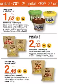 Folleto BonpreuEsclat Página 9: Rana raviolis farcits de costelles amb salsa barbacoa o pollastre rostit €2,46