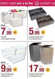 Folleto BonpreuEsclat Página 91: Cistella d'ordre amb 4 compartiments €17,99, Cistella d'ordre amb 4 compartiments €5,99