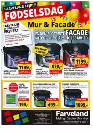Farveland tilbudsavis Side 1: Nordsjö Professional P10 €499,00, Nordsjö tagmaling €1.099,00