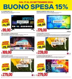 Volantino Galassia Pagina 2: JCL JCL32RWHD SMART TV 32" €99,00, Smart Tech televisore 40 pollici €169,00