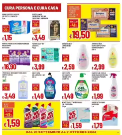 Volantino Galassia Pagina 23: Pampers Baby-dry salviette €3,99, Pampers Progressi mutandini/pannolini €16,90