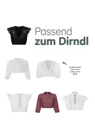 BayWa Prospekt Seite 4: Passend zum Dirndl Dirndbluse Alaya Farbe: creme Größen: 32-54 34,99
