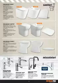 Volantino OBI Pagina 9: SERIE SANITARI "BRENTA" in ceramica bianca vaso: tecnologia rimless senza brida, scarico a parete o