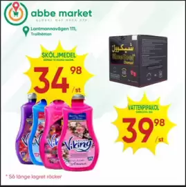 Abbe Market reklamblad Sida 4: Sheecool vattenpipakol €39,98, Sailor Viking sköljmedel €34,98