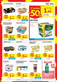 Folleto Alcampo Página 11: Yopro proteína €1,50, Valio natilla de proteína sin lactosa €0,82