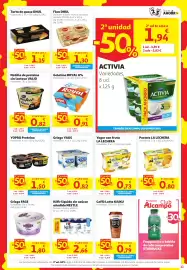 Folleto Alcampo Página 11: Yopro proteína €1,50, Valio natilla de proteína sin lactosa €0,82