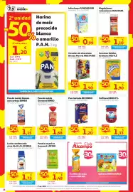 Folleto Alcampo Página 16: Dulcesol magdalenas valencianas €1,10, Nestlé Golden Grahams €1,90