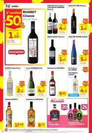 Folleto Alcampo Página 18: Faustino Rivero Godello €5,95, Pacharán La Navarra €9,95