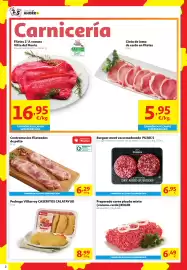 Folleto Alcampo Página 2: Pujols burguer meat vaca madurada €6,95, Alcampo contramuslos fileteados de pollo €6,29