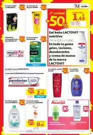 Folleto Alcampo Página 21: Parodontax complete blanqueante €2,45, Eudermín crema de manos protectora €0,95