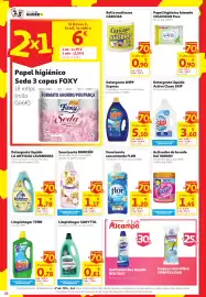 Folleto Alcampo Página 22: Skip detergente liquido active clean €3,60, Sanytol limpiahogar eucalipto o limón €0,81