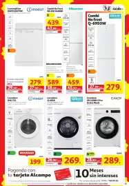 Folleto Alcampo Página 33: Candy lavadora gd 410b8-s pro active wash €289,00, Qilive lavadora q-6818 €269,00