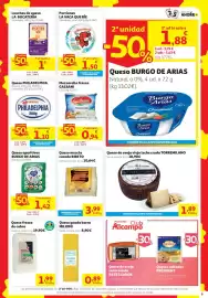 Folleto Alcampo Página 9: Torremilano queso de oveja viejo leche cruda €1,89, Philadelphia queso natural €1,10