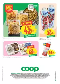 Coop Nära reklamblad vecka 38 Sida 10: Garofalo pasta €42,00, Coop Vispgrädde €25,00