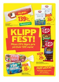Coop Nära reklamblad vecka 38 Sida 11: Färsk laxfilé €139,00, Axavregryn €20,00