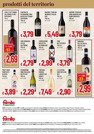 Volantino Famila Superstore Pagina 4: Vino Bonarda €2,79, Terredavino Dolcetto di Ovada DOC €2,99