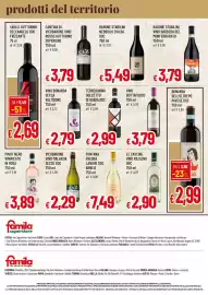 Volantino Famila Superstore Pagina 4: Vino Bonarda €2,79, Terredavino Dolcetto di Ovada DOC €2,99