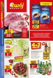 Twój Market gazetka tydzień 38 Strona 1: Kapusta biała €1,79, Piwo Perła €2,99