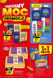 Twój Market gazetka tydzień 38 Strona 2: Masło ekstra Łowickie €3,99, Mleko Łowickie Premium 3,2% UHT €1,99