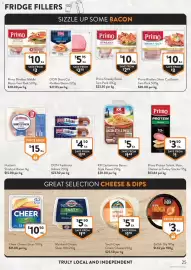 Foodworks catalogue week 38 Page 25: Primo Streaky Bacon €10,00, Cheer Cheese Slices €10,50