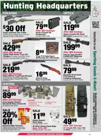 Bi-Mart weekly ad Page 11: Nobel Sport All-Rounder Shotshells €8,99, Crimson Trace Hardline 5-20x50 SFP Riflescope €199,99