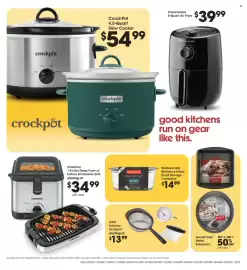 Kroger weekly ad Page 5: Chefman 1.5-Liter Deep Fryer or Indoor Smokeless Grill €34,99, Oxo kitchen gadgets €13,99