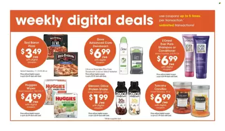 Pick'n Save weekly ad week 38 Page 3: Dove Advanced Care Deodorant €6,99, Red Baron Pizza €3,49
