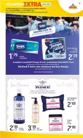 Volantino Supermercati Dok Pagina 33: Acqua distillata alle rose tonico rinfrescante Roberts €2,99, Jempo Comfort €2,29