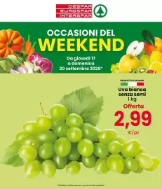 Volantino Interspar Pagina 1: Uva bianca senza semi €2,99